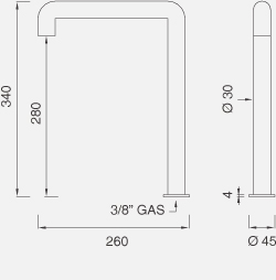 Смесители Настольный вращающийся кран с возможностью фиксации CAR11 