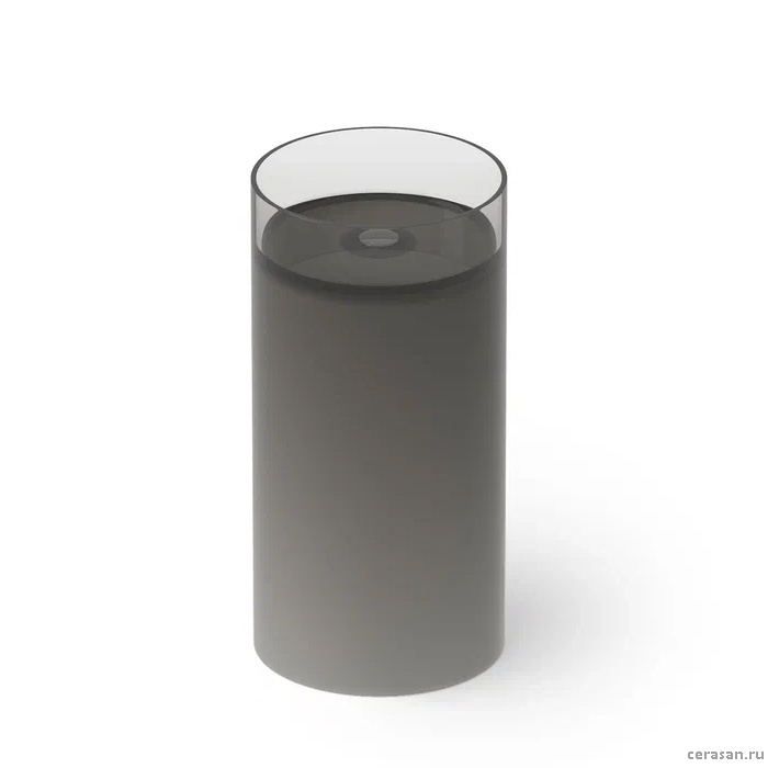 Раковины Раковина напольная 45x45xh90 см, материал: Glasstech прозрачная смола, цвет: Smoky Black R4 