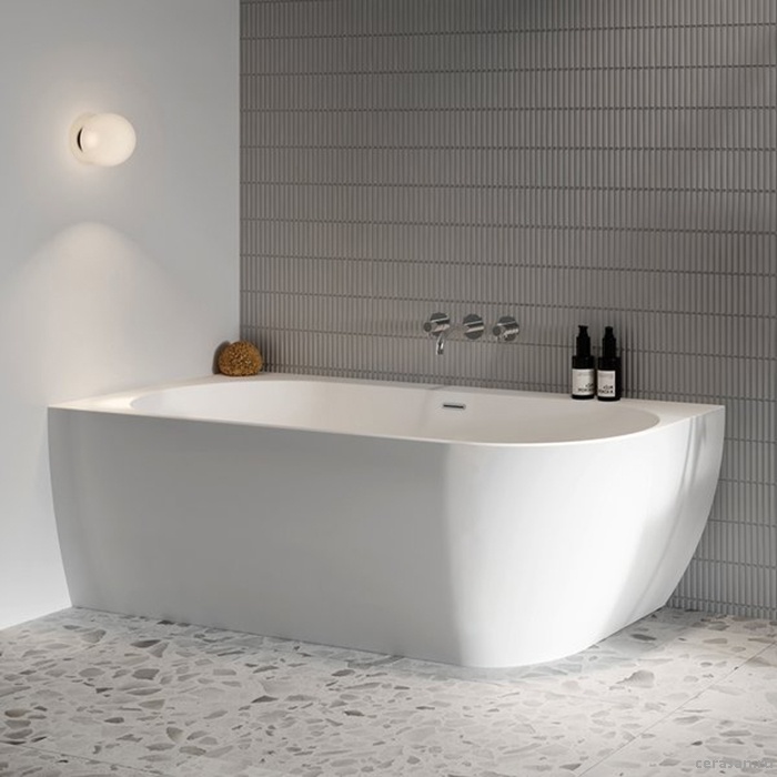 Ванны Ванна пристенная Corner L 1700x800 белая (слив-перелив - хром) 