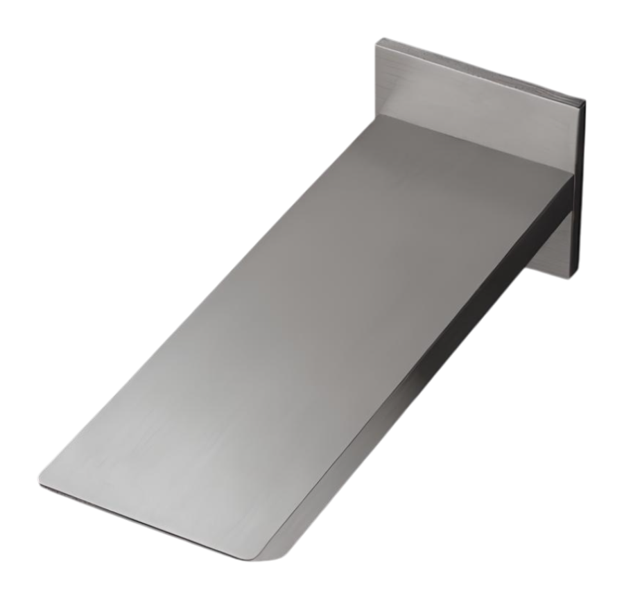 Комплектующие Излив Bar, настенный, L- 155 мм, внешняя часть, цвет сатинированная сталь 