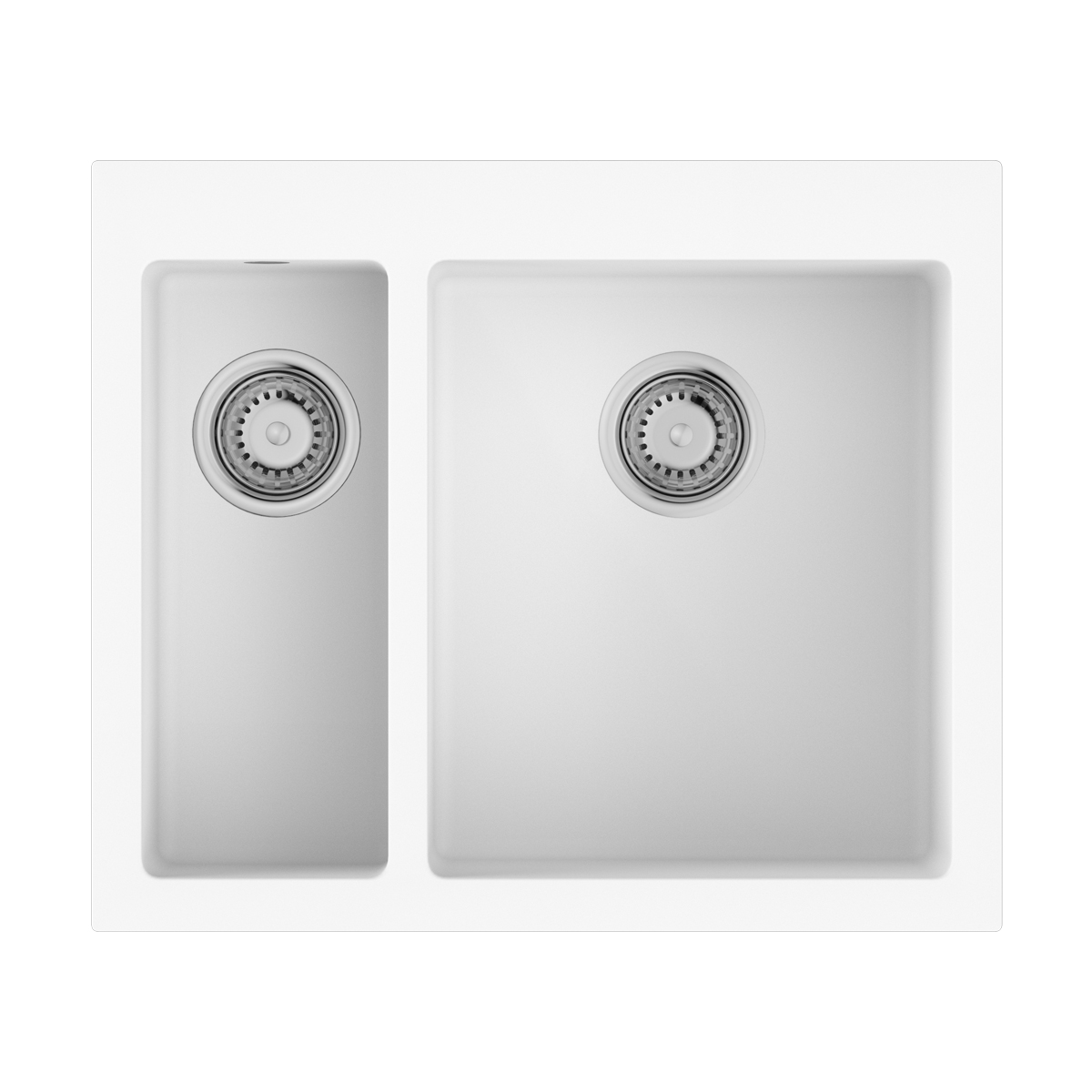 Кухонные мойки Кухонная мойка 590x500x200 Bosen 59-2-WH Tetogranit/белый 