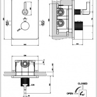 Смесители Термостат для душа, хром 