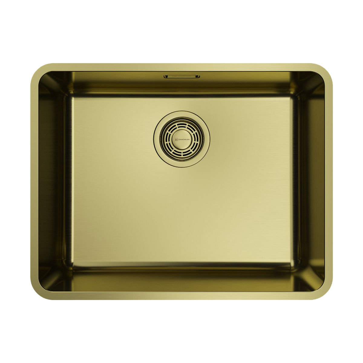 Кухонные мойки Кухонная мойка 530x415x179 Omi 53-U/I Ultra-LG нержавеющая сталь/светлое золото 