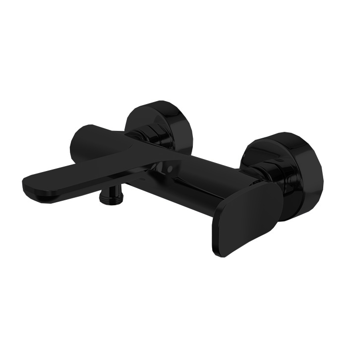 Смесители Flo Смеситель для ванны, настенный, цвет: чёрный матовый 