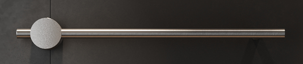 Полотенцесушители Полотенцесушитель электрический 70х600х60, с кнопкой вкл/выкл, цвет сатин шелк шлифованный шампань 