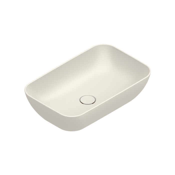 Раковины Раковина 60x38 h15 накладная, без отверстий под смеситель, покрытие Cataglaze+, цвет Lino Satinato 