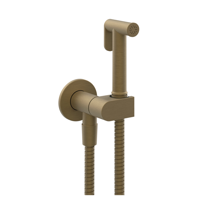 Душевая программа Гигиенический душ, шланг 1250 мм, цвет Antique Brass 