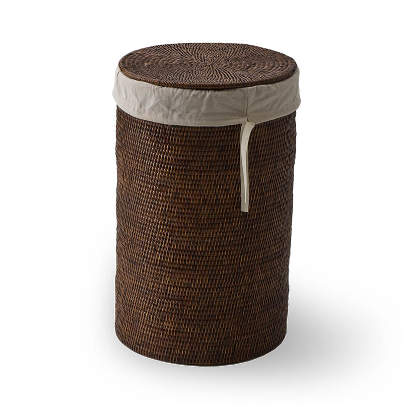 Аксессуары для ванной WB SMALL Корзина для белья ротанг темный 34 