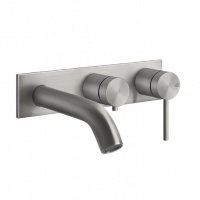 Смесители Смеситель для ванны внешняя часть сталь шлифованная 