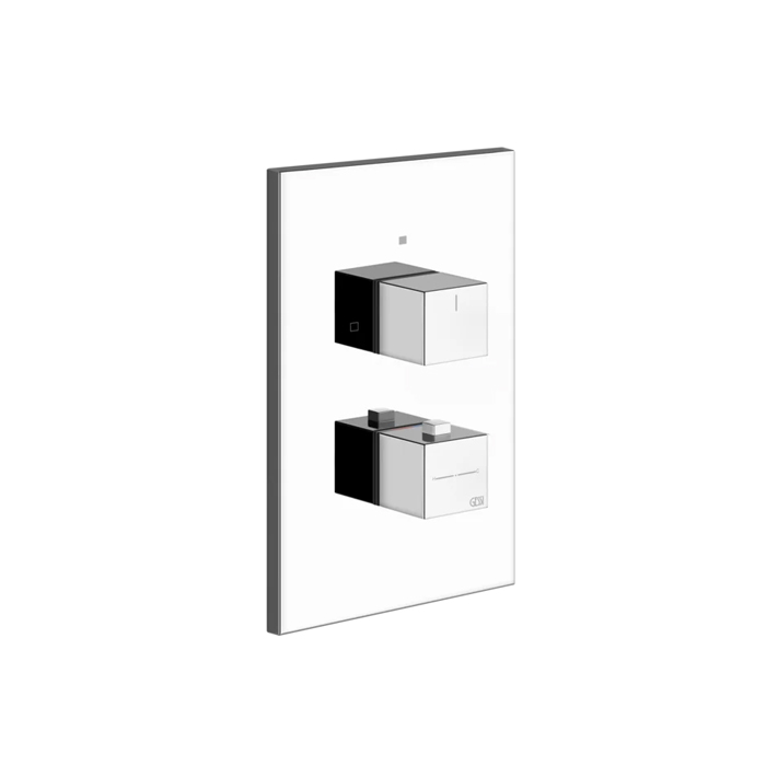 Смесители Смеситель для душа термостатический, встраиваемый, для 1 потребителя, внешняя часть, цвет хром 