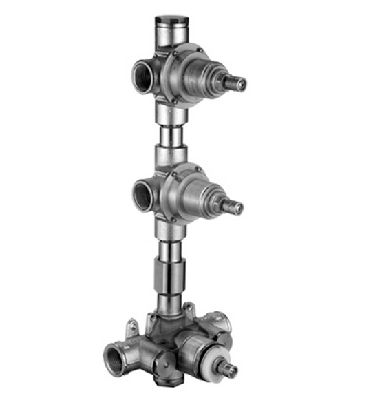 Смесители Внутр. часть термост. смес-ля для душа 3/4quot; с 2 выпусками 