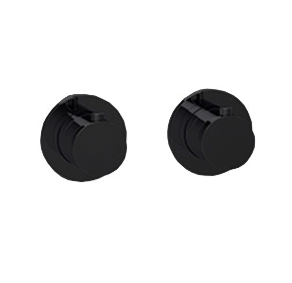 Смесители Термостат для ванны на 2 или 3 потребителя, внешняя часть, чёрный матовый 