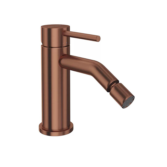 Смесители Смеситель для биде однорычажный с донным клапаном 3/8, брашированная медь, pvd 