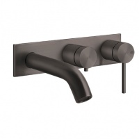 Смесители Смеситель для ванны внешняя часть чёрный шлифованный 