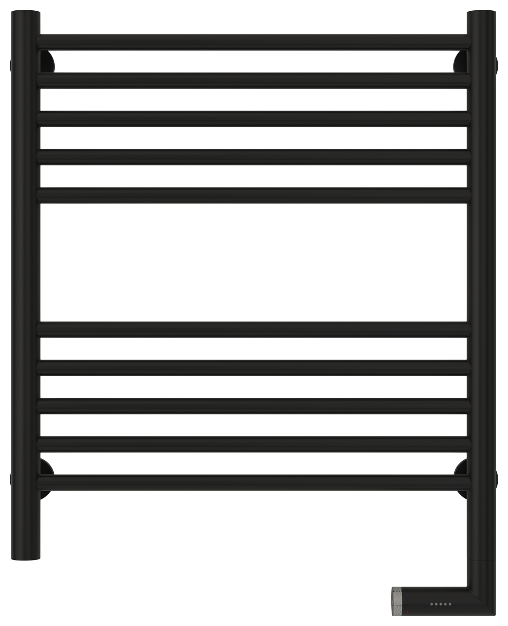 Полотенцесушители Полотенцесушитель электрический прямая 600х500 / МЭМ правый (Матовый чёрный) 