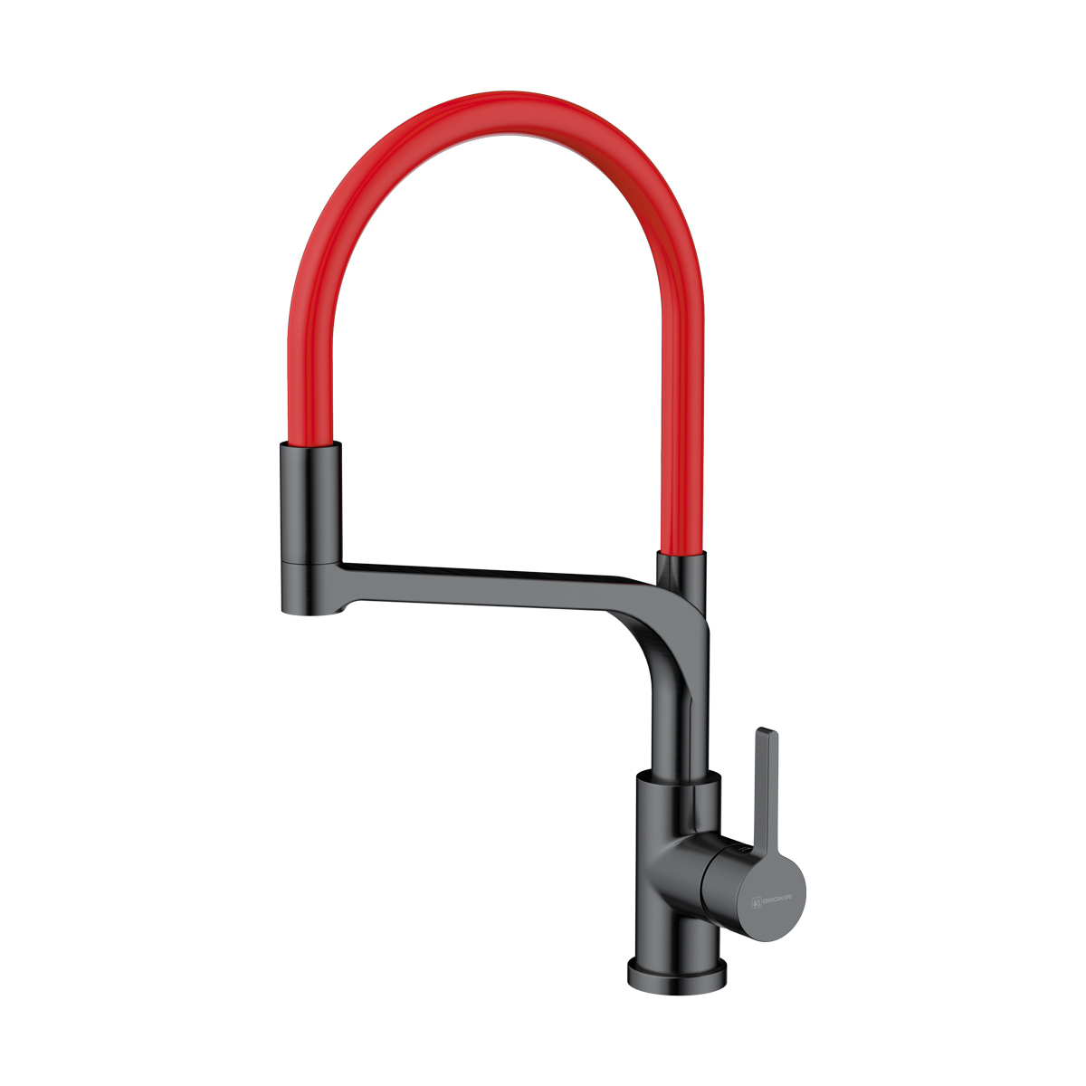 Смесители для кухни Смеситель для кухни Sinto 2 Plus-GM-R латунь/вороненая сталь/красный 