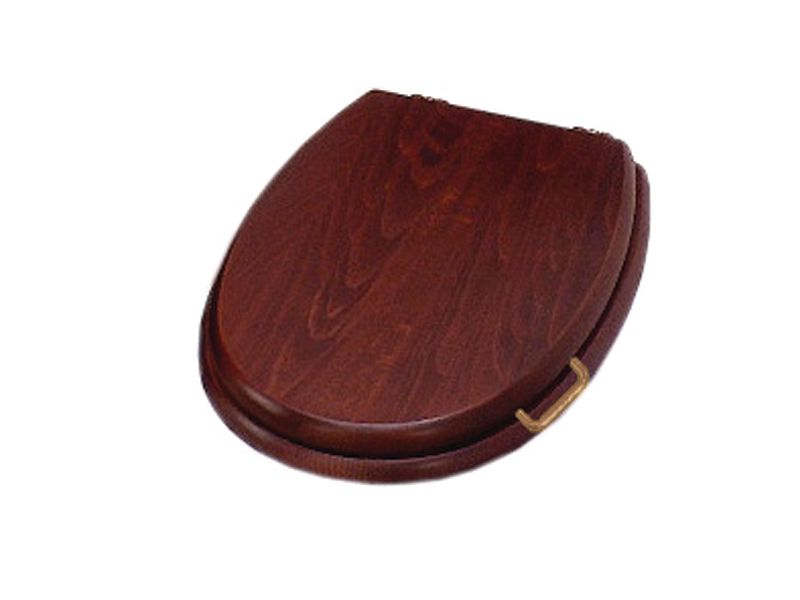 Сиденье для унитаза, орех, петли бронза