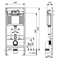 Системы инсталляции Инсталляция для унитаза 