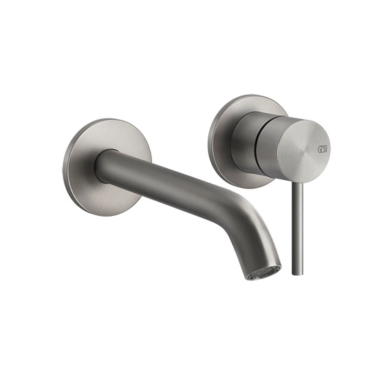 Смесители Настенный смеситель для раковины внешняя часть сталь шлифованная 