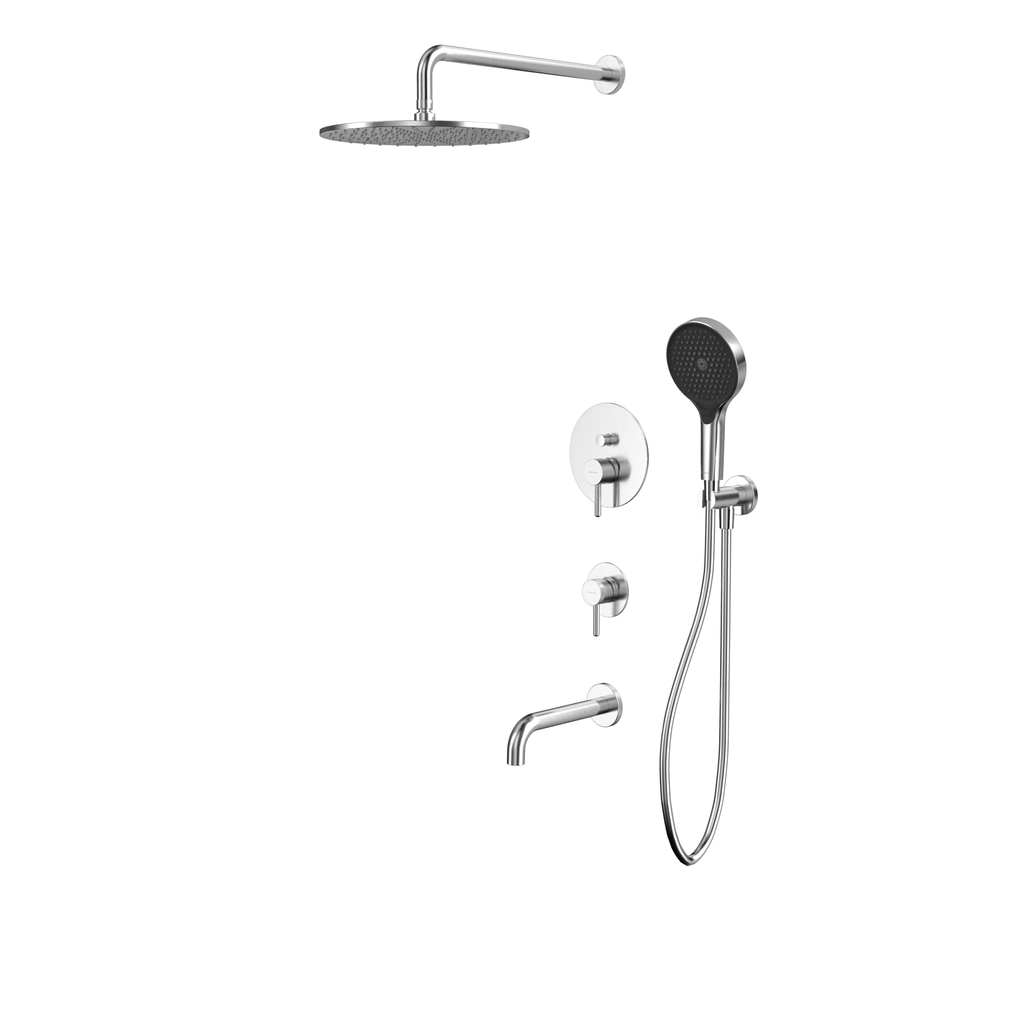 Душевая программа Система для ванны скрытого монтажа YSET07TOPNIB (брашированный никель) 