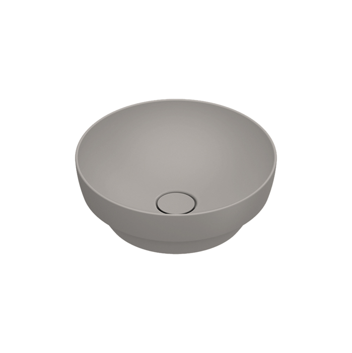 Раковины Раковина 40 h14 встраиваемая, без отверстий под смеситель, покрытие Cataglaze+, цвет Tortora Satinato 