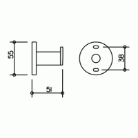 Аксессуары для ванной Крючок для полотенца (хром) 