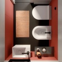 Унитазы Унитаз подвесной безободковый (белый глянцевый) 