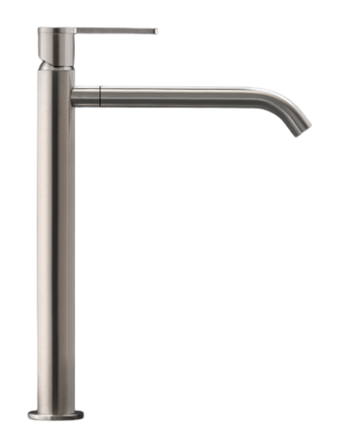 Смесители Смеситель для раковины Innovo, настольной, поворотный излив, H. 315 мм, цвет сатинированная сталь 