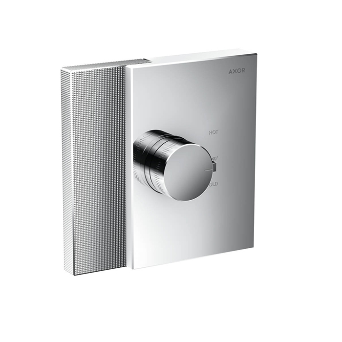 Смесители Смеситель для душа Highflow, встраиваемый, термостат, без запорного вентиля, алмазная огранка, цвет хром 