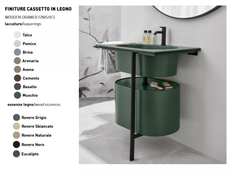 Мебель для ванной Тумба, цвет Muschio 