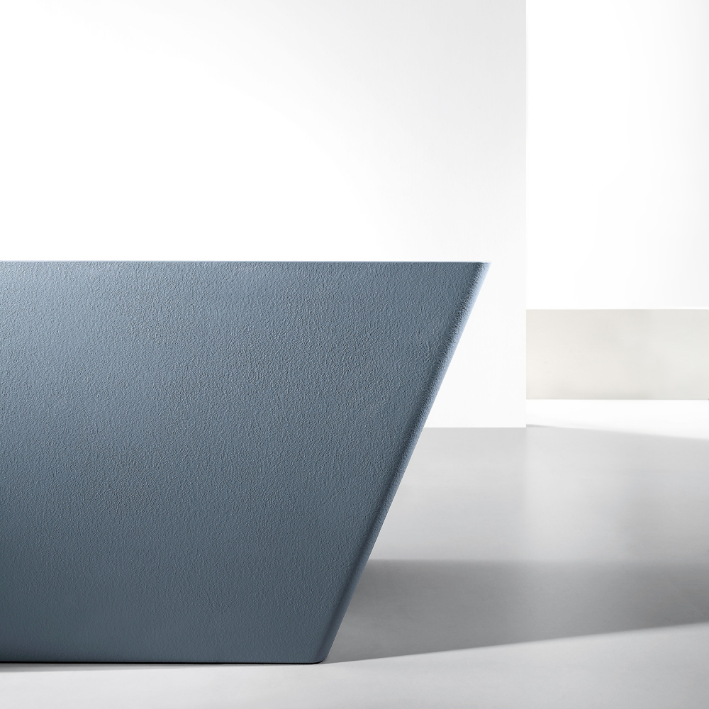 Ванны Ванна из искусственного камня серая матовая 170x75 