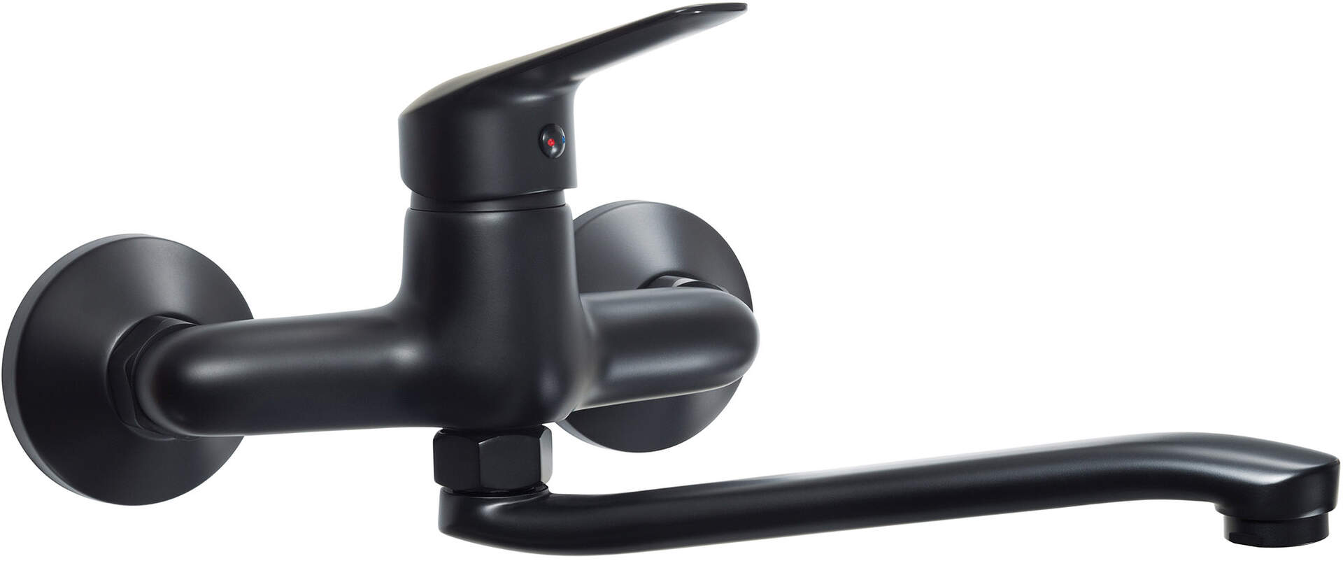 Смесители Смеситель для ванны с длинным изливом (черный) 