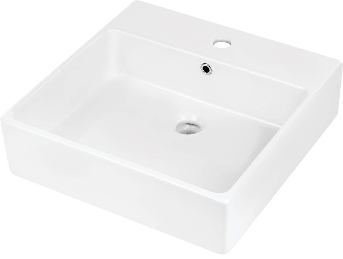 Раковины Керамическая раковина на столешницу - 50x50 см (белый) 