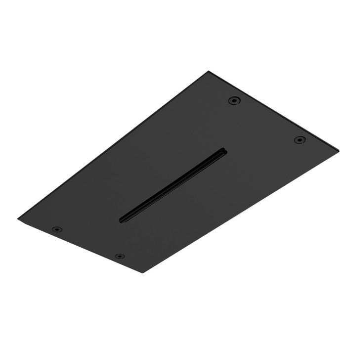 Верхний душ 35х20см., потолочный, цвет чёрный матовый