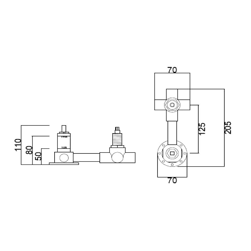 ZC0 Встраиваемая часть на 3 потребителя
