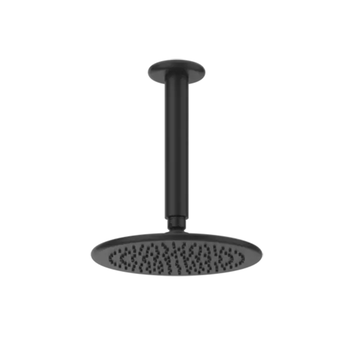 Душевая программа Верхний душ для потолочного крепления 216 мм, цвет черный 