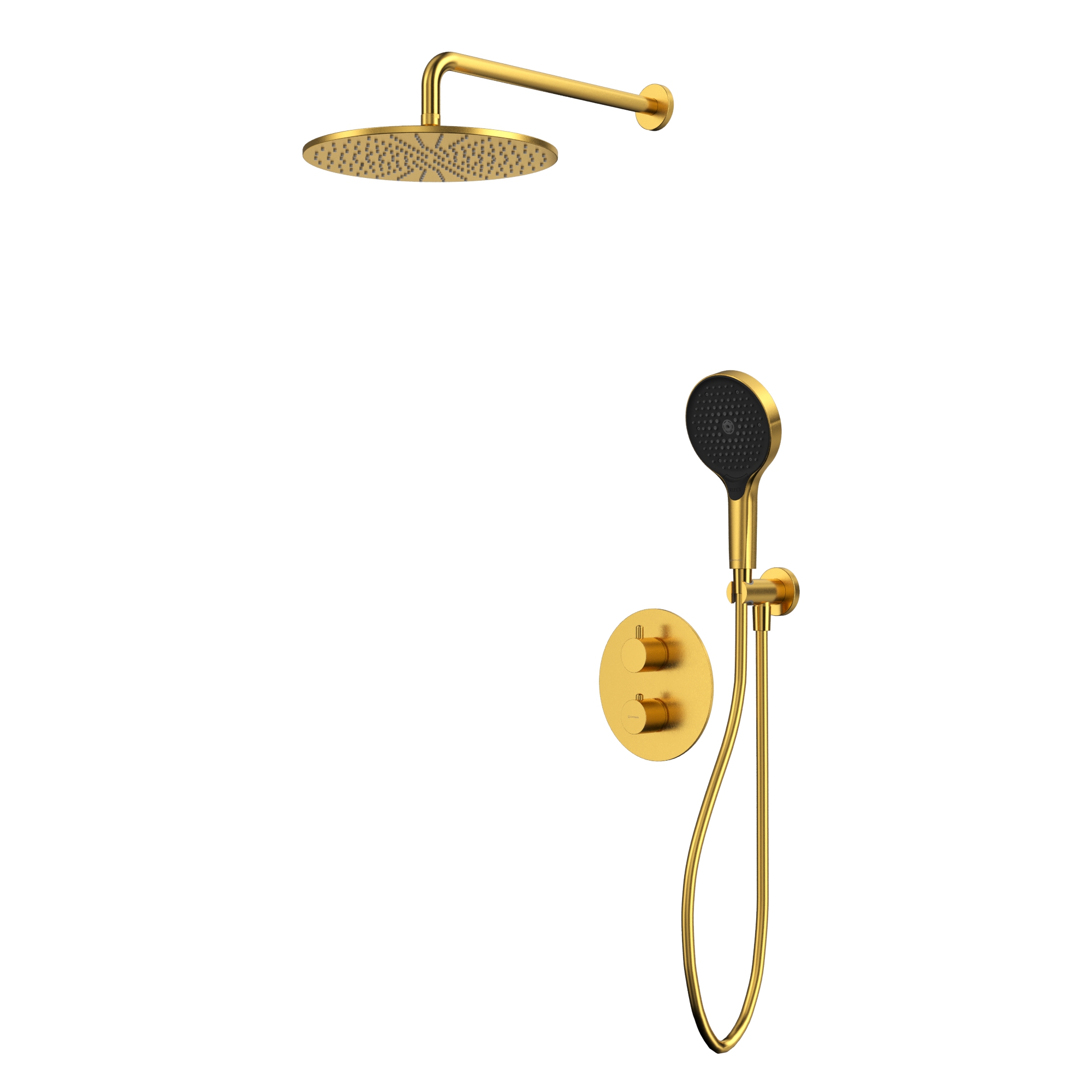 Душевая программа Термостатическая душевая система скрытого монтажа YSET08TOPGLB (брашированное золото) 