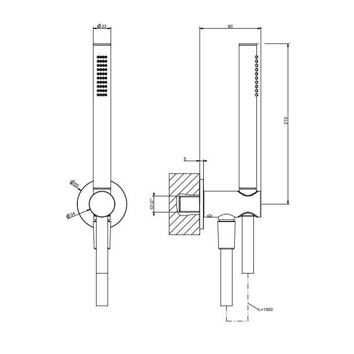 Душевая программа Душевой набор, хром 