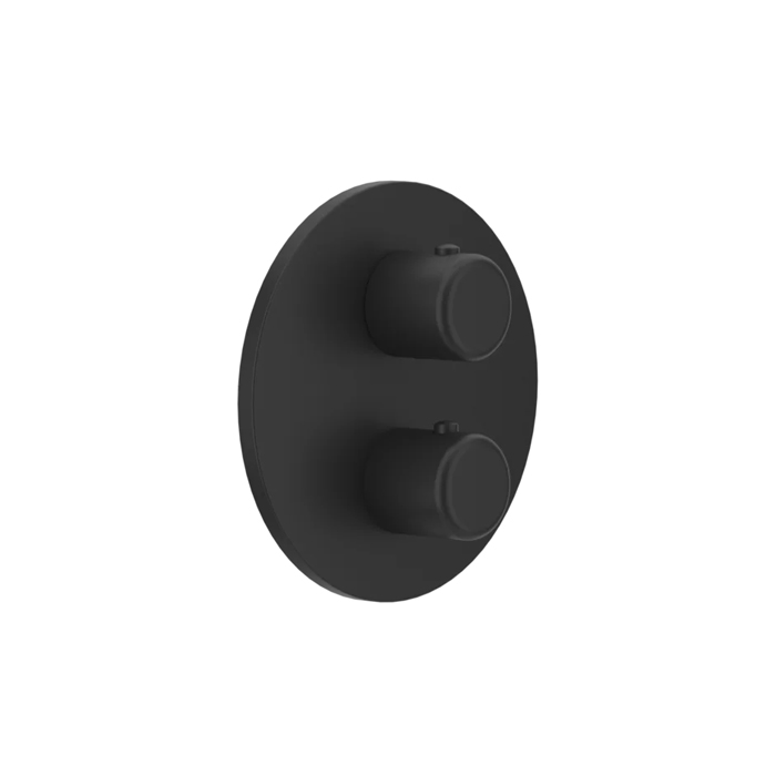 Смесители Gessi Goccia Встраиваемый термостат, подключение на 3/4&rdquo;(внешние части), цвет: черный 