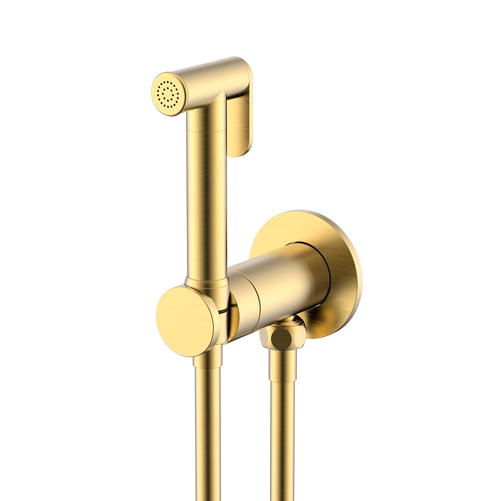 Гиг. душ с прогрессивным картриджем BRUSH GOLD