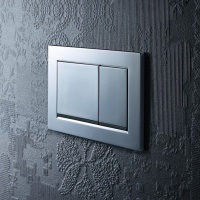 Системы инсталляции Omega 30 115.080.KH.1 Накладная панель для унитаза (Хром | Матовый хром) 