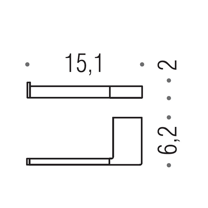Аксессуары для ванной Держатель для туалетной бумаги SX, цвет PVD нержавеющая сталь 
