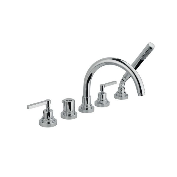 Смеситель на борт ванны с ручным душем