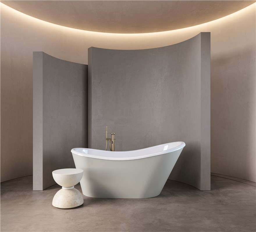 Niña 170x80x71h CHROME Ванна акриловая GLOSSY WHITE (Белый глянцевый)