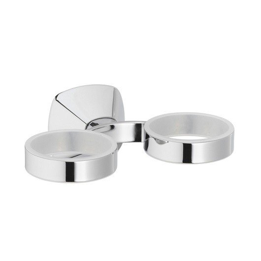 Аксессуары для ванной Держатель для аксессуаров двойной (хром) 