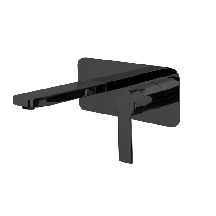 Смесители Смеситель для раковины, встраиваемый, излив 14,9 см, цвет чёрный матовый 