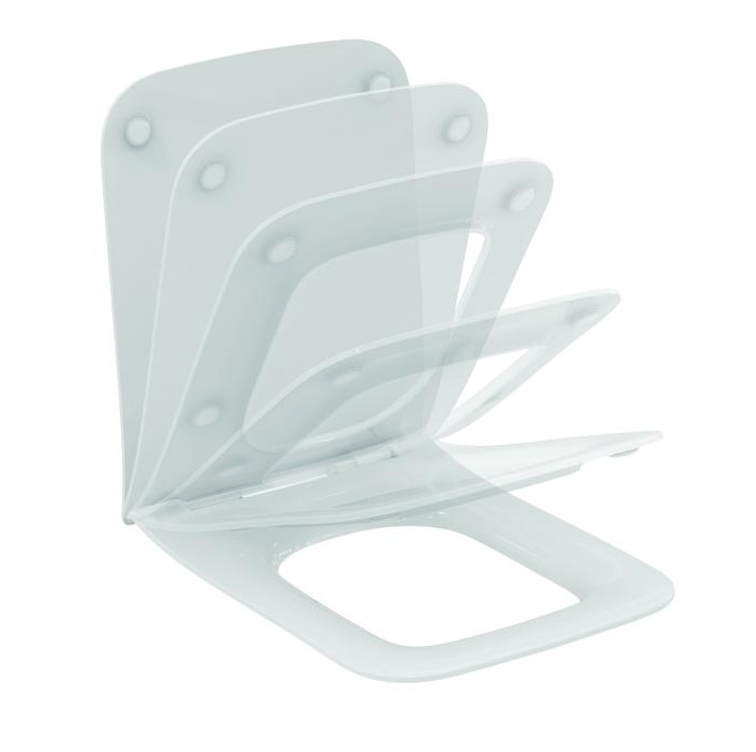 BLEND CUBE SANDWICH Сидение с крышкой микролифт, белый