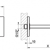 Комплектующие Настенный излив 