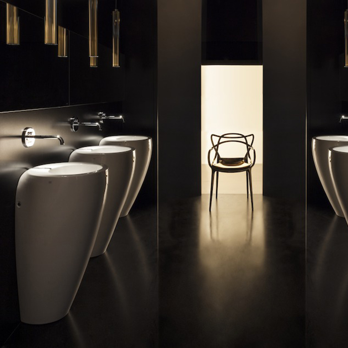 Раковины Раковина 520х530х850мм без отв. под смеситель, с покр. LLC, цвет: белый 