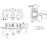 Смесители Смеситель для ванны внешняя часть чёрный матовый 